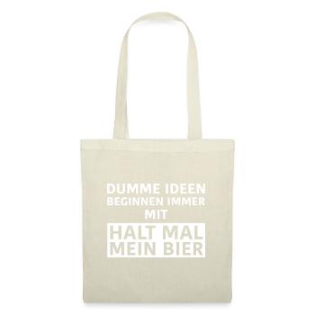 Dumme Ideen - Stoffbeutel - Natur - Vorne