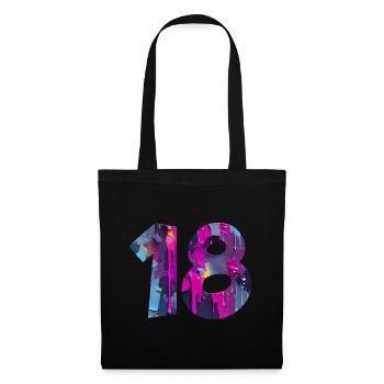NO. 18 NUMBER 18 COOL 18TH BIRTHDAY - Tote Bag - black - Front