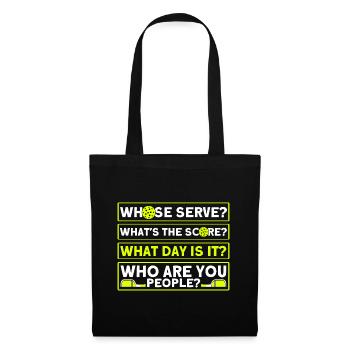 Paddleball Pickleball Player Pickleball Cadeau - Sac en tissu - noir - Devant