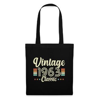 Vintage 1963 Classic, birthday gift 60 years - Tote Bag - black - Front