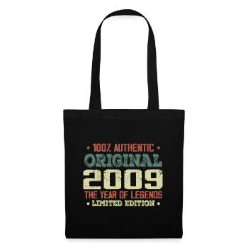 Legend since 2009 Born in 2009 - 15th Anniversary - Tote Bag - black - Front