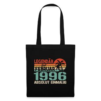 Cadeau d’anniversaire - Vintage février 1996 - Sac en tissu - noir - Devant
