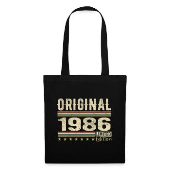 Original 1986 - Cadeau D’anniversaire Rétro 1986 - Sac en tissu - noir - Devant