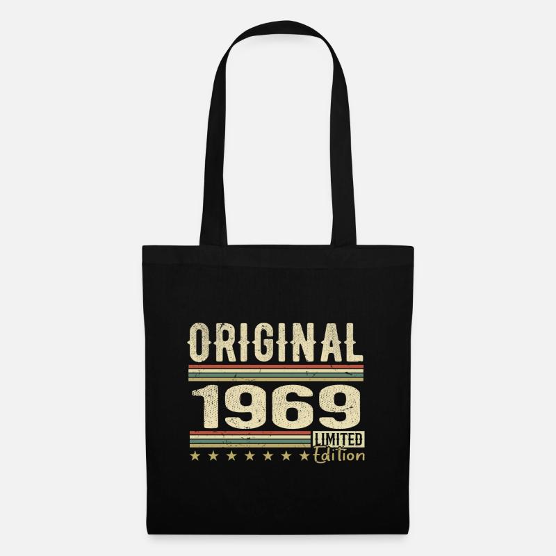 Original 1969 - Retro 1969 Geburtstagsgeschenk - Stoffbeutel - Schwarz