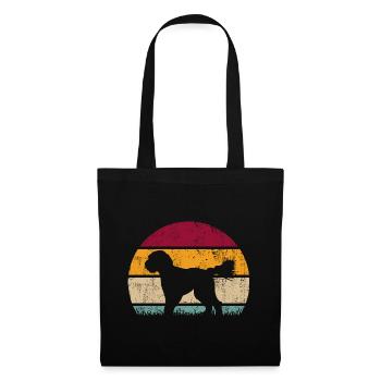 Goldendoodle Golden Doodle Vintage - Stoffbeutel - Schwarz - Vorne