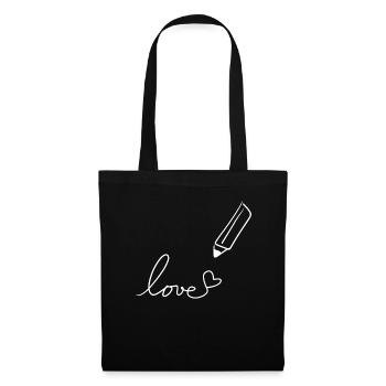 Stylo à dessin - Sac en tissu - noir - Devant