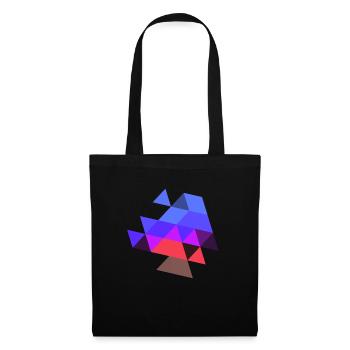 triangle symbol pattern colors purple symbol - Tote Bag - black - Front
