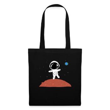 mars astronaut planet physics universe - Tote Bag - black - Front