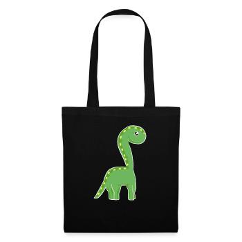green dinosaur symbol animal - Tote Bag - black - Front