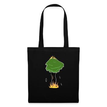 burning tree fire climate protection natural - Tote Bag - black - Front
