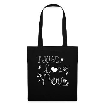 symbole J’aime façonner vos cœurs - Sac en tissu - noir - Devant
