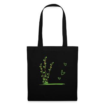 Plant Nature Symbol Leaves - Tote Bag - black - Front