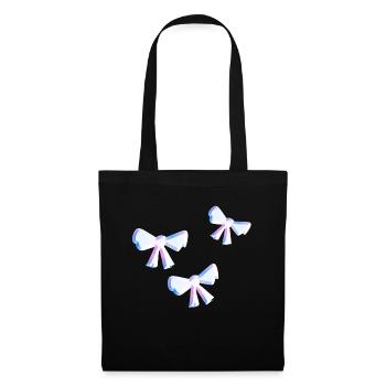loop symbol fly pattern glitter three - Tote Bag - black - Front