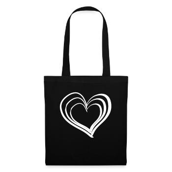 dear heart symbol - Tote Bag - black - Front