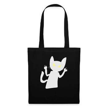 Cat Rage Animal Symbole Effrayant - Sac en tissu - noir - Devant