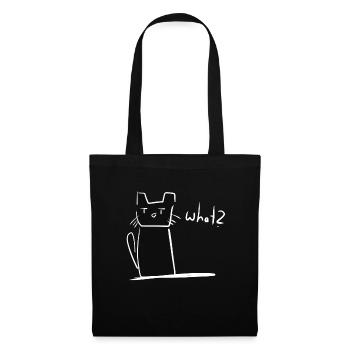 Cat confused cute animal - Tote Bag - black - Front