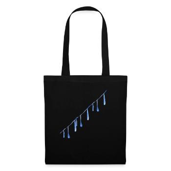 water drops line water - Tote Bag - black - Front
