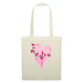 coeur roses cicatrices icône rose - Sac en tissu - nature - Devant