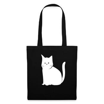 Cat Symbol Animal Simple - Tote Bag - black - Front