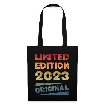 Fête d’anniversaire en édition limitée Vintage 2023 - Sac en tissu - noir - Devant