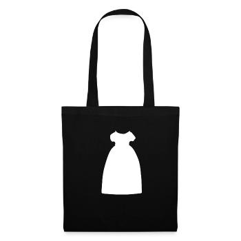 Kleid Symbol Klamotten cartoon - Stoffbeutel - Schwarz - Vorne