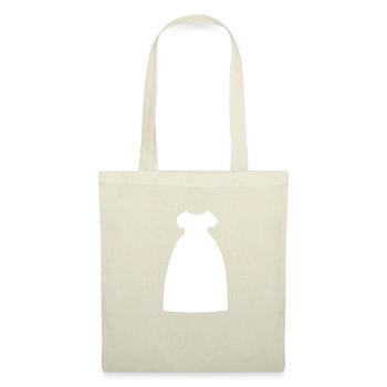Kleid Symbol Klamotten cartoon - Stoffbeutel - Natur - Vorne