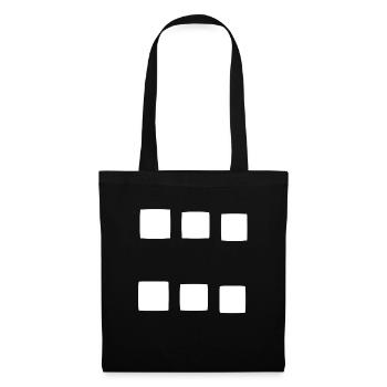 Pattern square square symbol - Tote Bag - black - Front