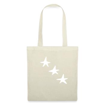 Formes Trois étoiles étoile Icône - Sac en tissu - nature - Devant