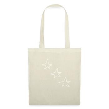 icône de formes d’étoiles à trois étoiles - Sac en tissu - nature - Devant
