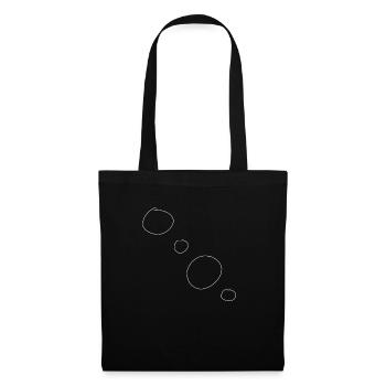 Cercles Symbole de forme de cercle - Sac en tissu - noir - Devant