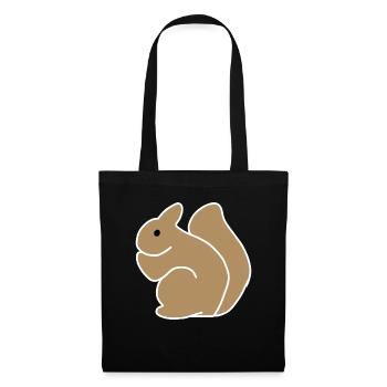 Squirrel Animals Animal Symbol Brown - Tote Bag - black - Front