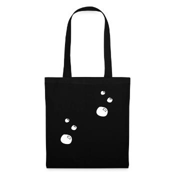 Soap bubbles circles shape water pattern - Tote Bag - black - Front