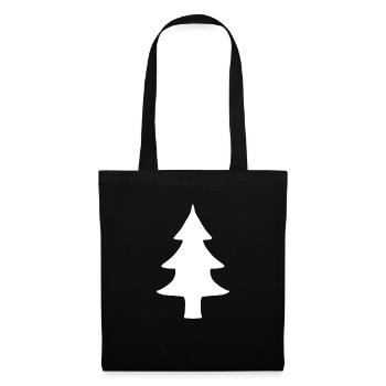 Fir tree tree natural - Tote Bag - black - Front