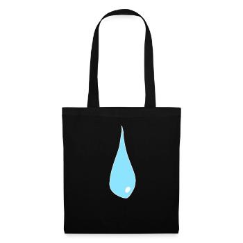 Eau de larmes triste - Sac en tissu - noir - Devant
