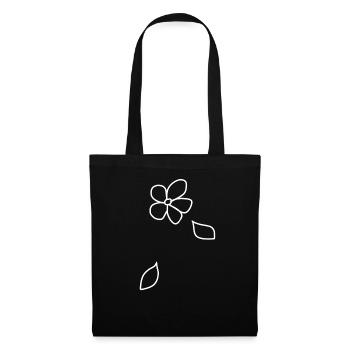 Fleur, Plante, Symbole, Nature, Feuilles - Sac en tissu - noir - Devant
