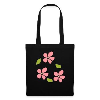 Fleur, Rose, Plante, Symbole, Nature, Feuille - Sac en tissu - noir - Devant