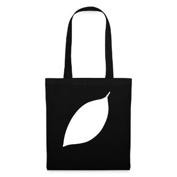 blatt symbol form natur - Stoffbeutel - Schwarz - Vorne