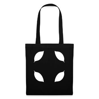 Leaf Frame Shape Four Leaves Natural Green - Tote Bag - black - Front