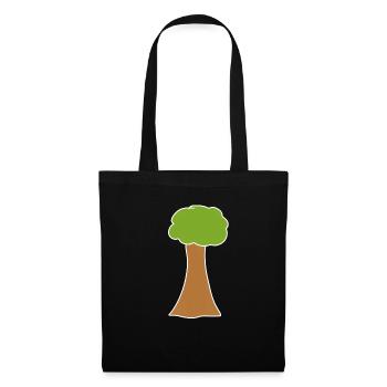 tree symbol nature green - Tote Bag - black - Front