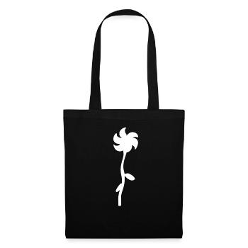 flower shape symbol plant nature - Tote Bag - black - Front
