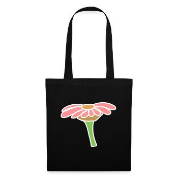 Flower icon page pink plant - Tote Bag - black - Front
