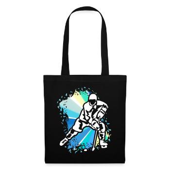 Motif Ice Hockey Ice Hockey Player Gift - Tote Bag - black - Front