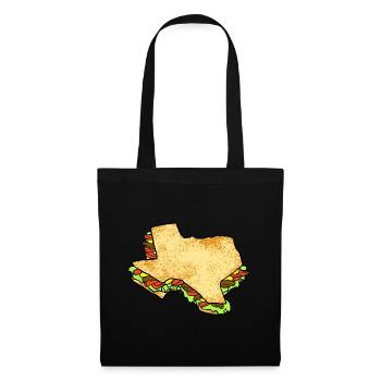 Fajita Map Design pour les amoureux du Texas - Sac en tissu - noir - Devant