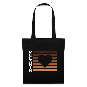 Afro Black History Melanin hat keinen Hautton - Stoffbeutel - Schwarz - Vorne