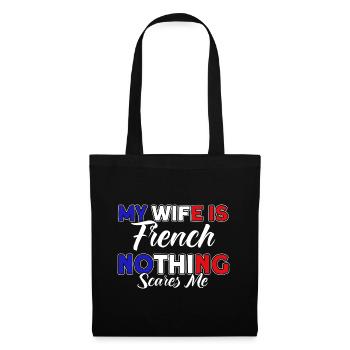 French Flag French Roots Gift - Tote Bag - black - Front