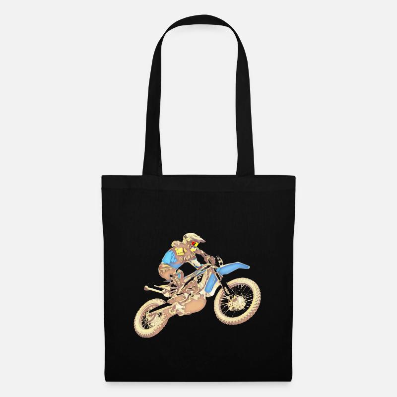 Motocross - Stoffbeutel - Schwarz