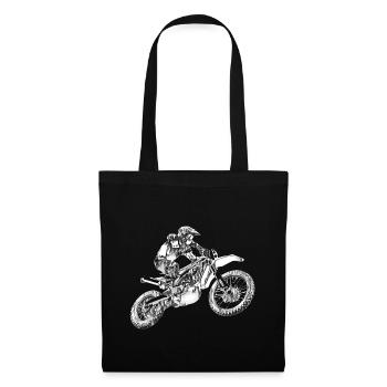 Motocross - Stoffbeutel - Schwarz - Vorne
