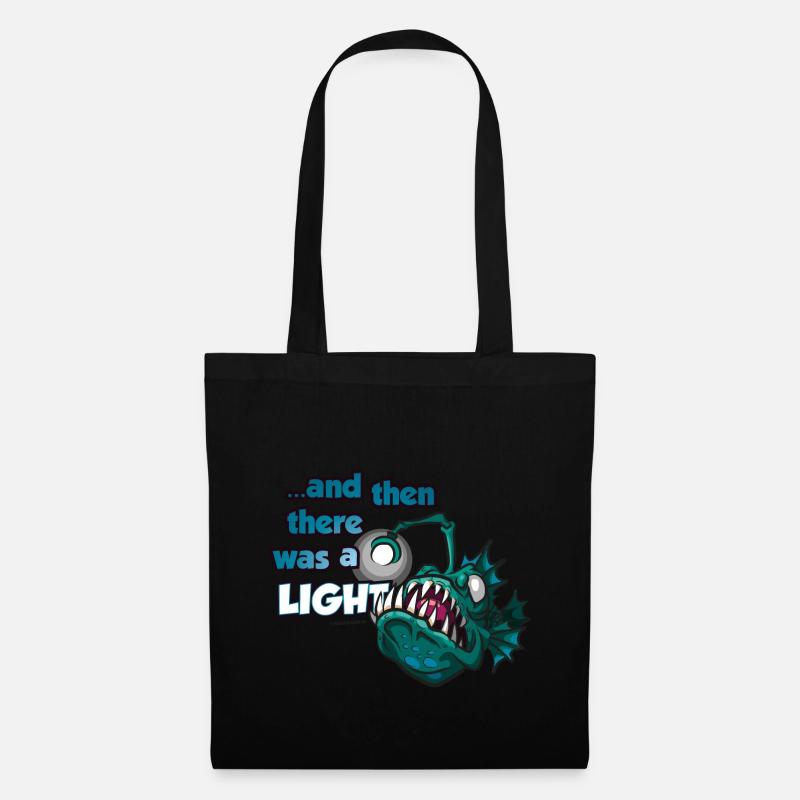 Frogfish Lantern Angler Deep Sea Saying Comic - Tote Bag - black