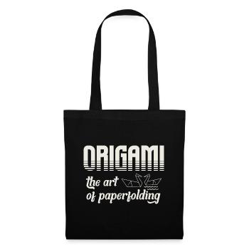 Origami - L’art du pliage du papier, Japon - Sac en tissu - noir - Devant