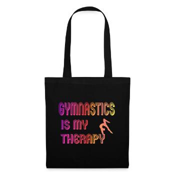 Gymnastics is my therapy - Tote Bag - black - Front
